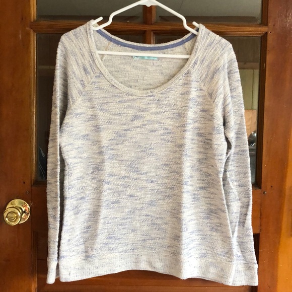 Maurice’s Cream and Light Blue Sweater - Picture 6 of 7